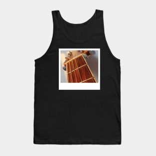 photo of the neck of an acoustic guitar Tank Top